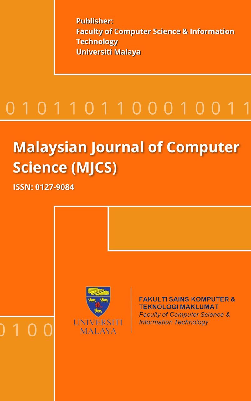 					View Vol. 39 No. 1 (2026): Malaysian Journal of Computer Science 
				
